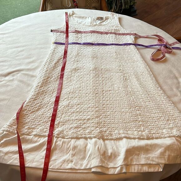 Robbie Bee Signature White Sundress Size 22W Sleeveless Scoop Neck Midi Silky - Picture 10 of 10